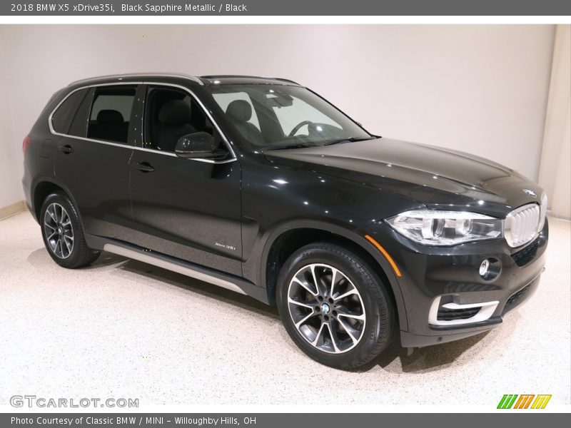 Black Sapphire Metallic / Black 2018 BMW X5 xDrive35i