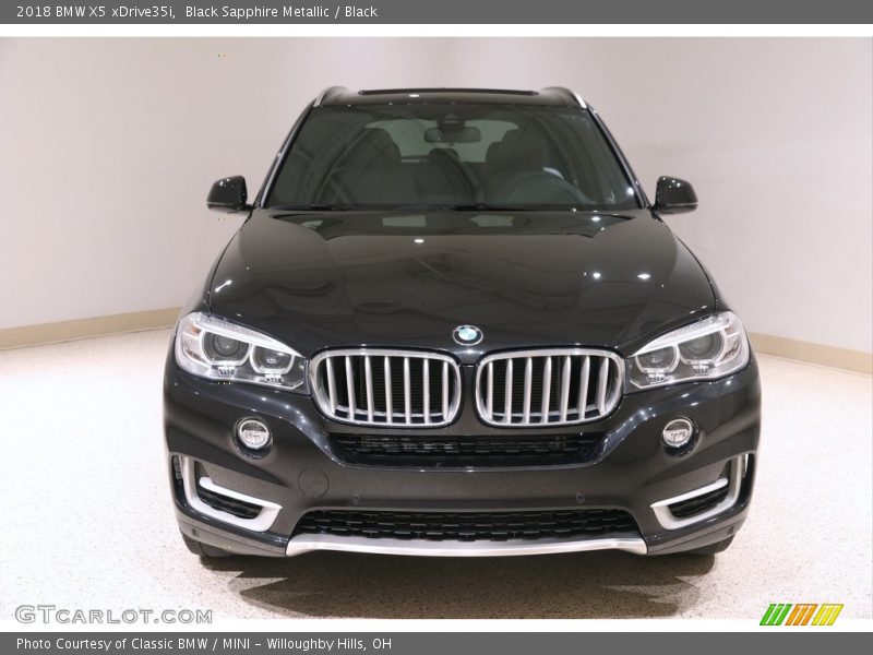 Black Sapphire Metallic / Black 2018 BMW X5 xDrive35i