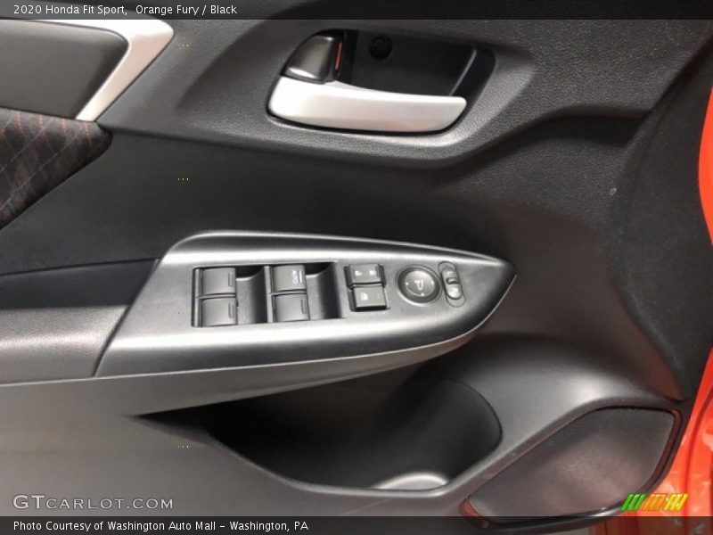 Orange Fury / Black 2020 Honda Fit Sport