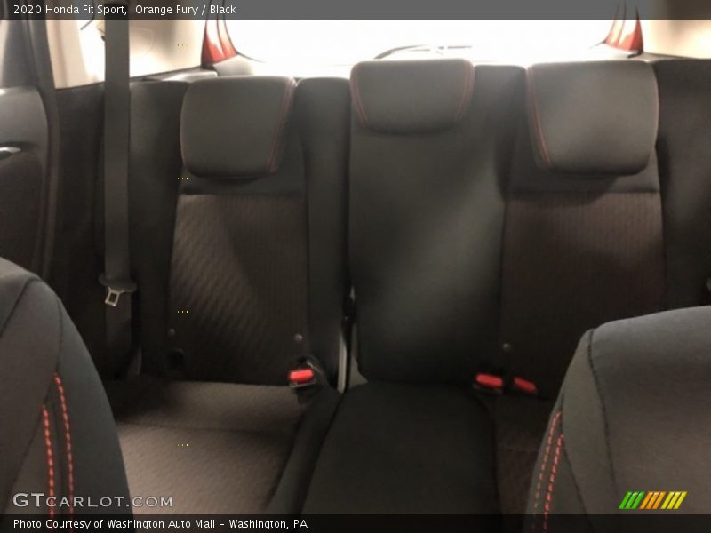Orange Fury / Black 2020 Honda Fit Sport