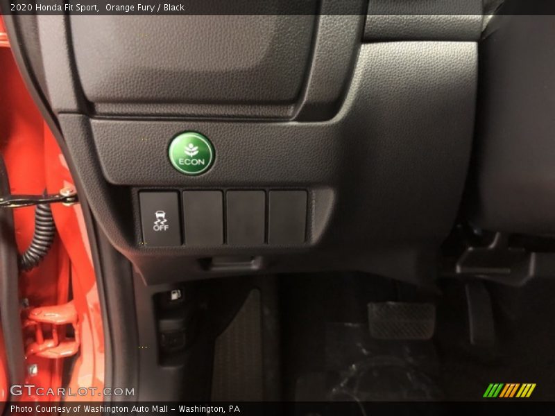 Orange Fury / Black 2020 Honda Fit Sport