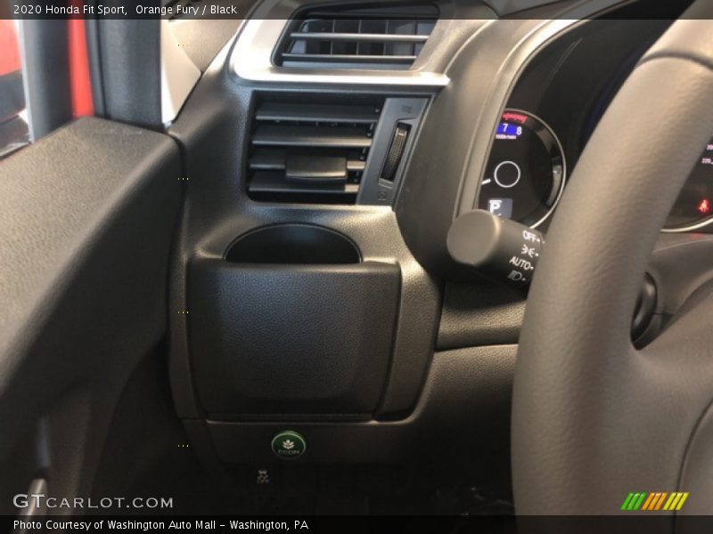 Orange Fury / Black 2020 Honda Fit Sport