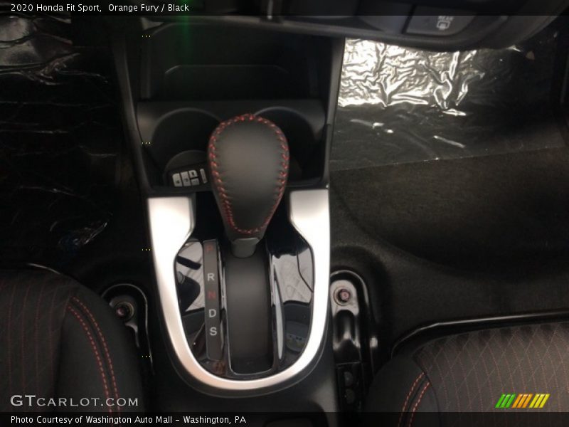 Orange Fury / Black 2020 Honda Fit Sport
