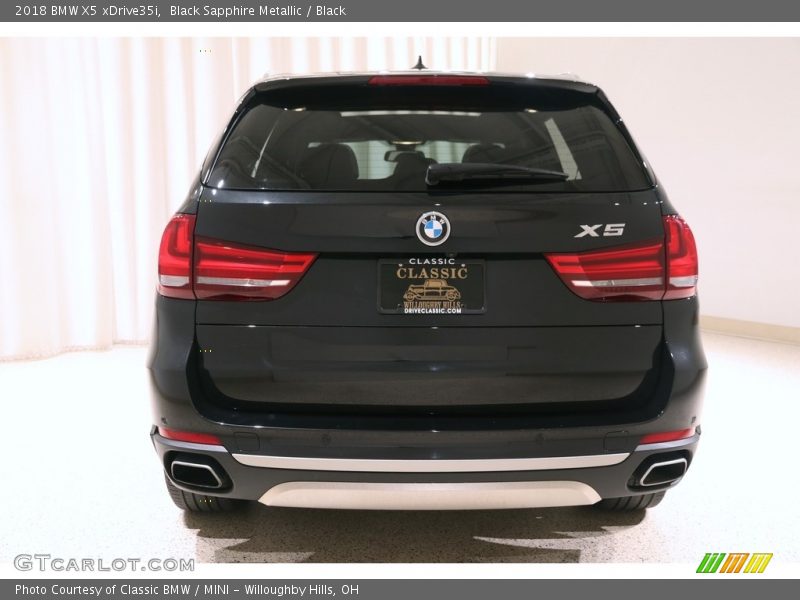 Black Sapphire Metallic / Black 2018 BMW X5 xDrive35i