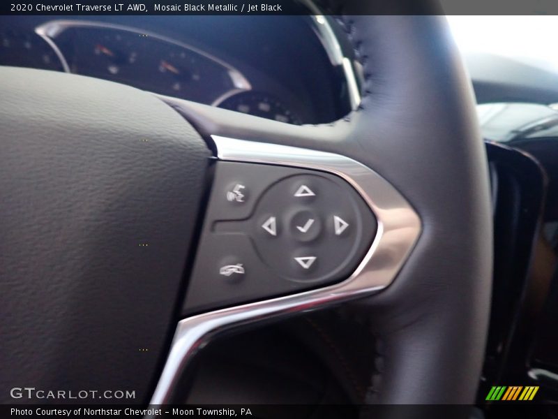 Mosaic Black Metallic / Jet Black 2020 Chevrolet Traverse LT AWD
