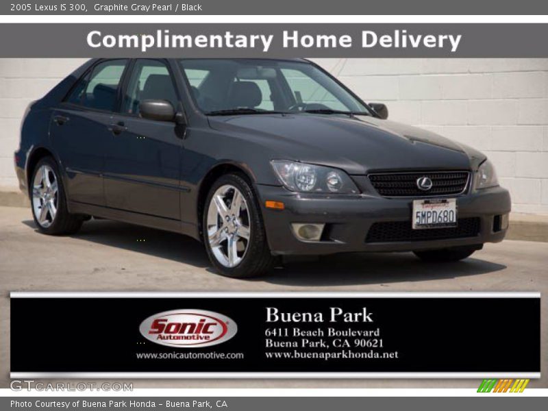 Graphite Gray Pearl / Black 2005 Lexus IS 300