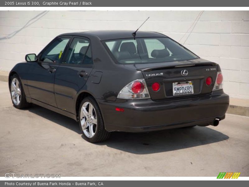 Graphite Gray Pearl / Black 2005 Lexus IS 300
