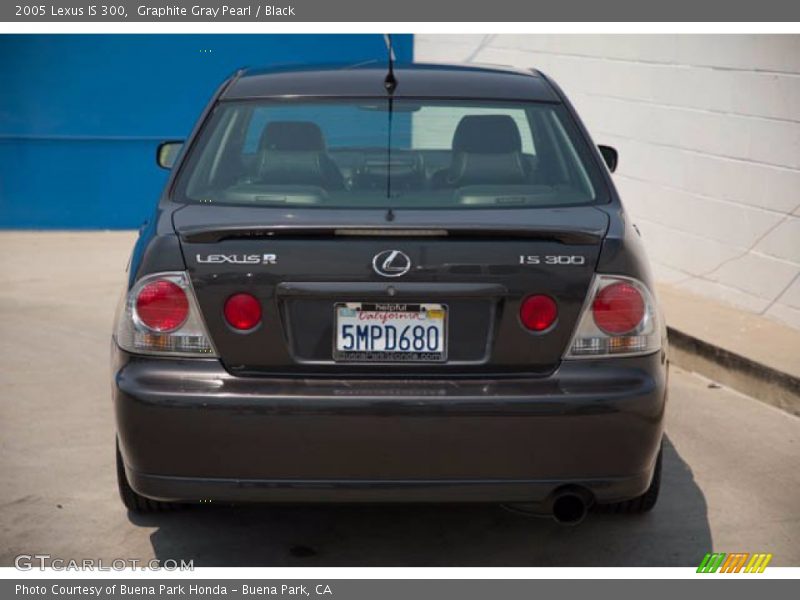 Graphite Gray Pearl / Black 2005 Lexus IS 300