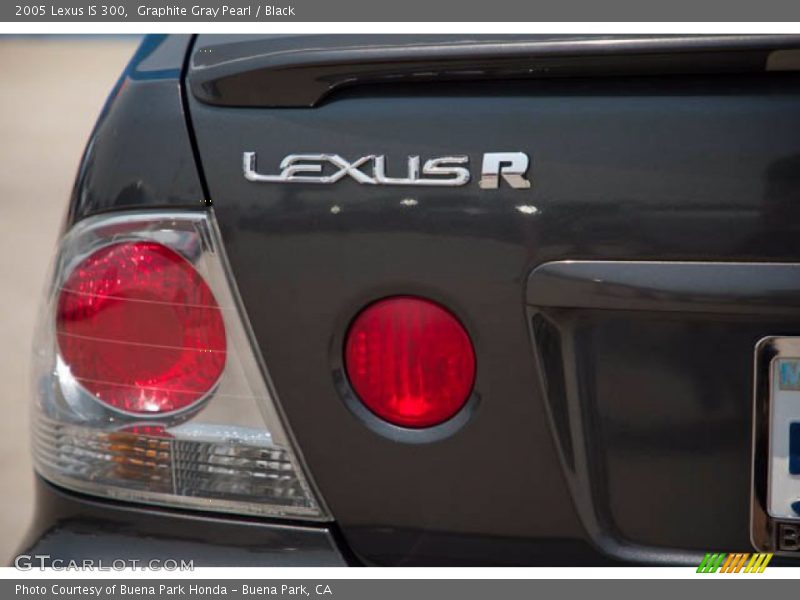 Graphite Gray Pearl / Black 2005 Lexus IS 300