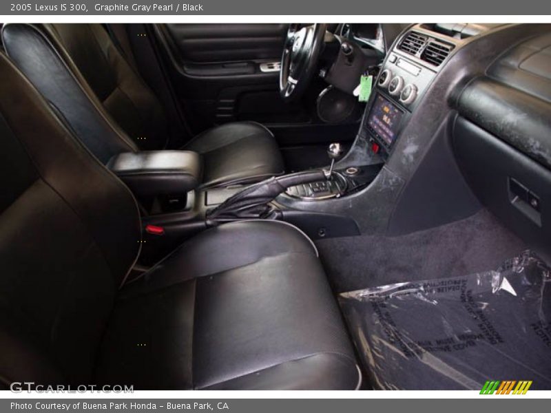 Graphite Gray Pearl / Black 2005 Lexus IS 300