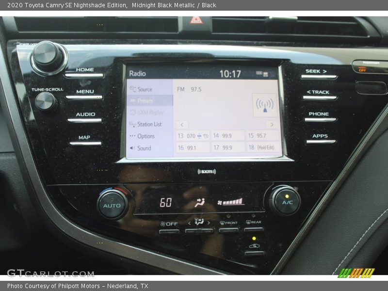 Midnight Black Metallic / Black 2020 Toyota Camry SE Nightshade Edition