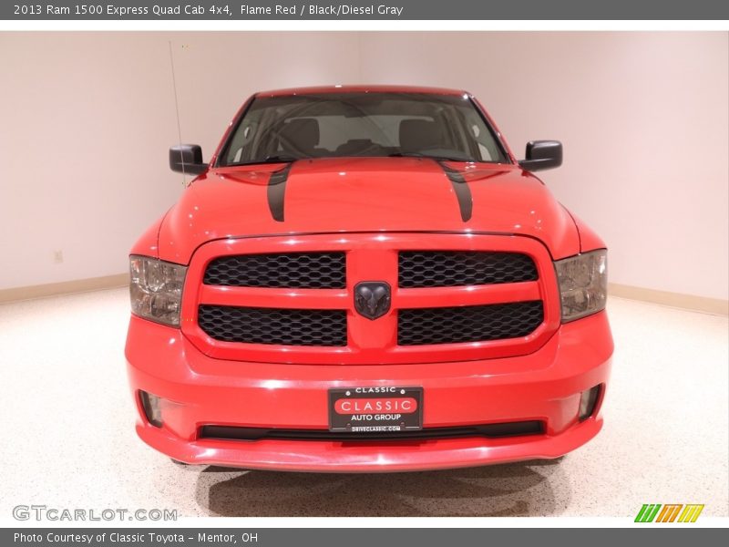 Flame Red / Black/Diesel Gray 2013 Ram 1500 Express Quad Cab 4x4