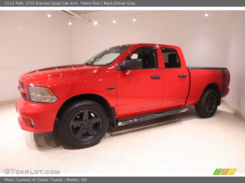 Flame Red / Black/Diesel Gray 2013 Ram 1500 Express Quad Cab 4x4