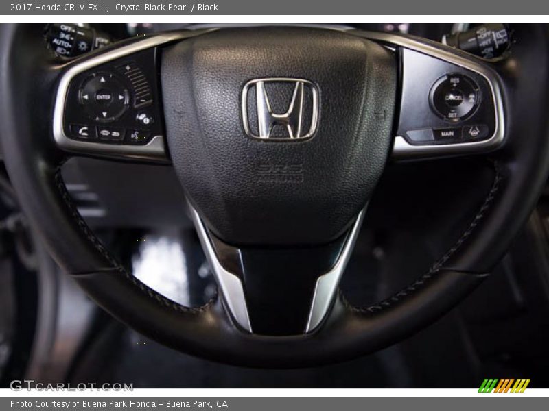 Crystal Black Pearl / Black 2017 Honda CR-V EX-L