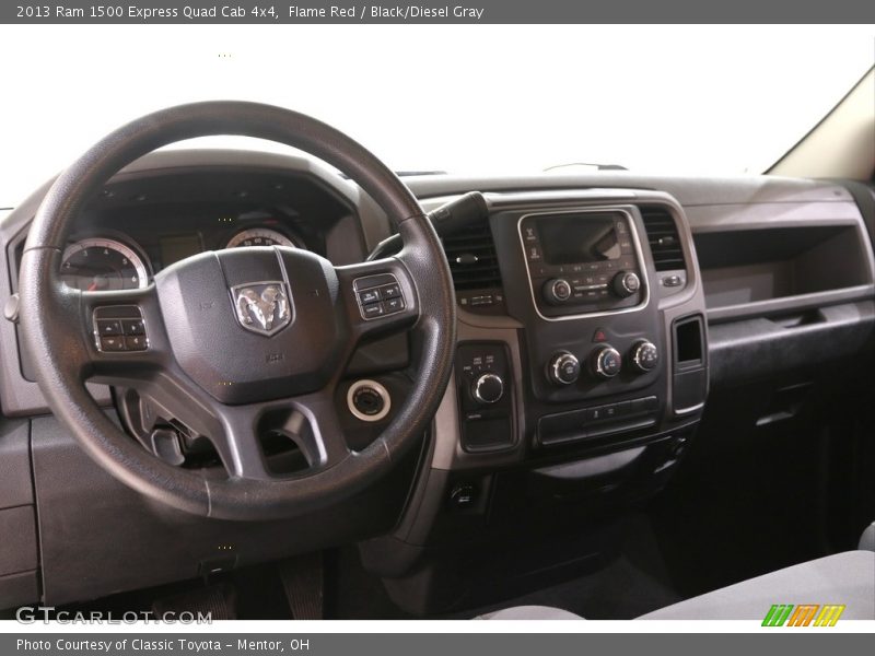 Flame Red / Black/Diesel Gray 2013 Ram 1500 Express Quad Cab 4x4