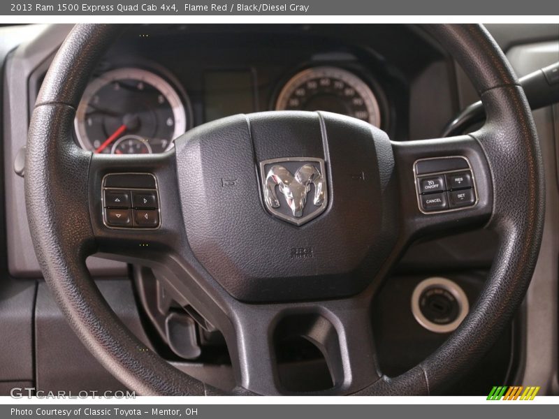 Flame Red / Black/Diesel Gray 2013 Ram 1500 Express Quad Cab 4x4