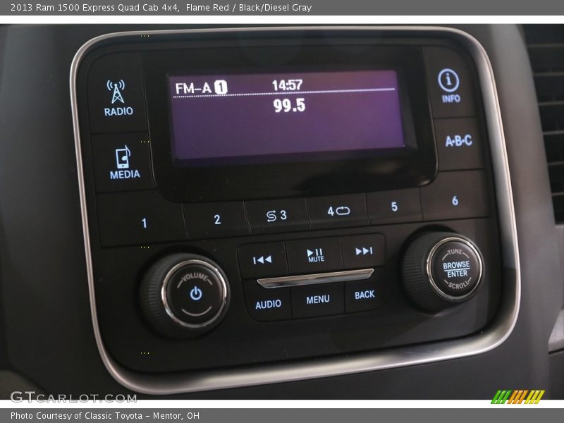 Flame Red / Black/Diesel Gray 2013 Ram 1500 Express Quad Cab 4x4