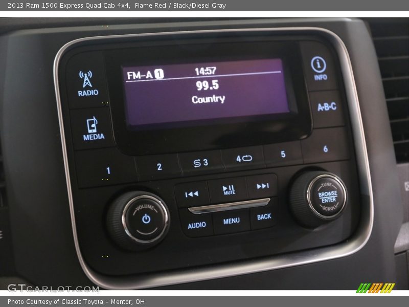 Flame Red / Black/Diesel Gray 2013 Ram 1500 Express Quad Cab 4x4
