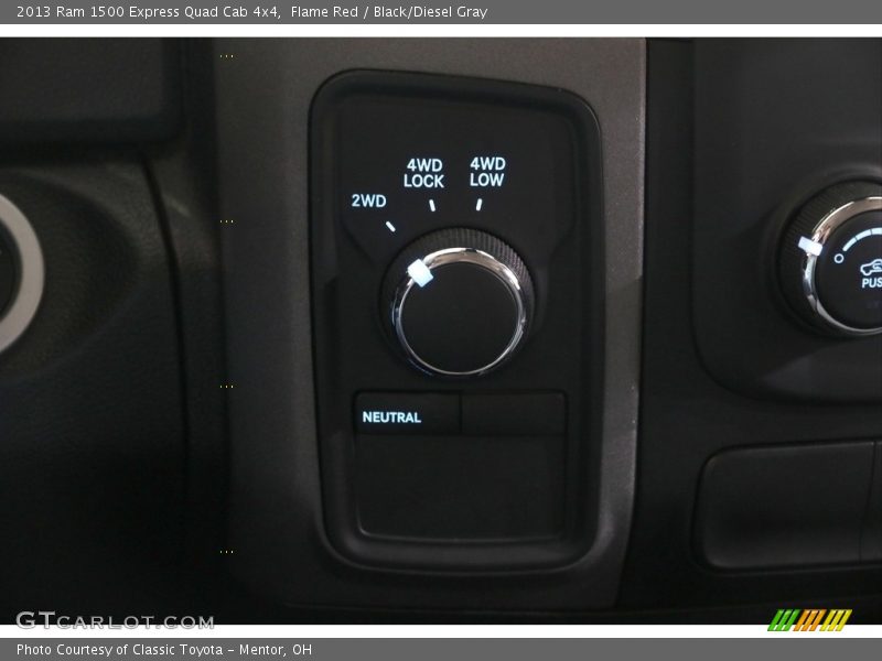 Flame Red / Black/Diesel Gray 2013 Ram 1500 Express Quad Cab 4x4
