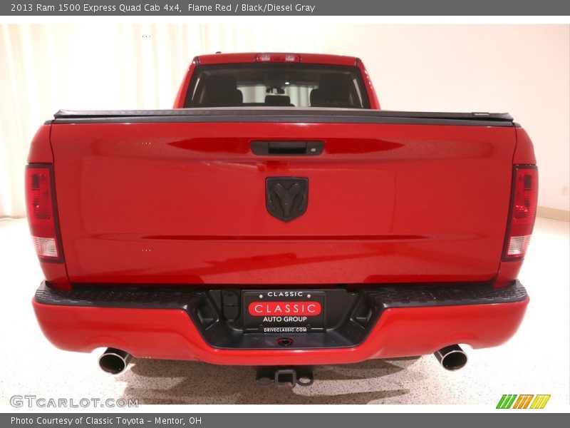 Flame Red / Black/Diesel Gray 2013 Ram 1500 Express Quad Cab 4x4