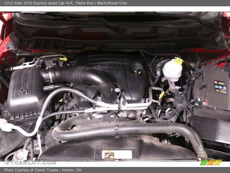 Flame Red / Black/Diesel Gray 2013 Ram 1500 Express Quad Cab 4x4
