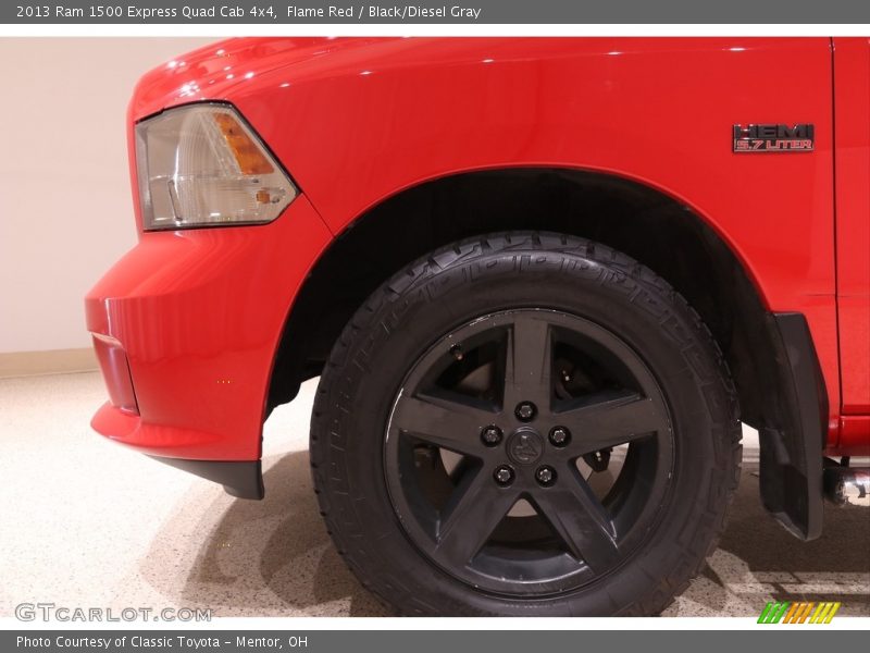 Flame Red / Black/Diesel Gray 2013 Ram 1500 Express Quad Cab 4x4