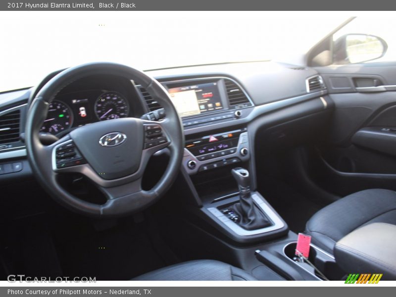 Black / Black 2017 Hyundai Elantra Limited