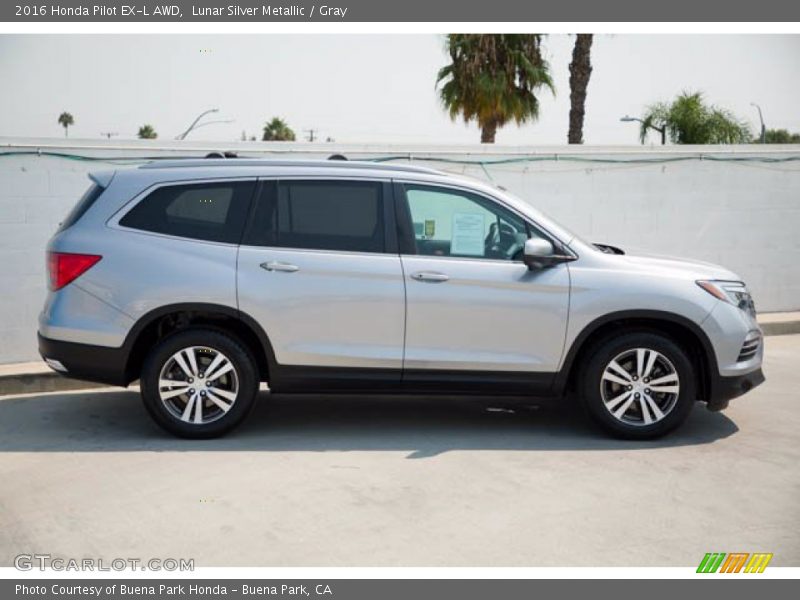 Lunar Silver Metallic / Gray 2016 Honda Pilot EX-L AWD