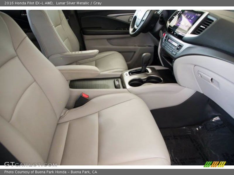 Lunar Silver Metallic / Gray 2016 Honda Pilot EX-L AWD