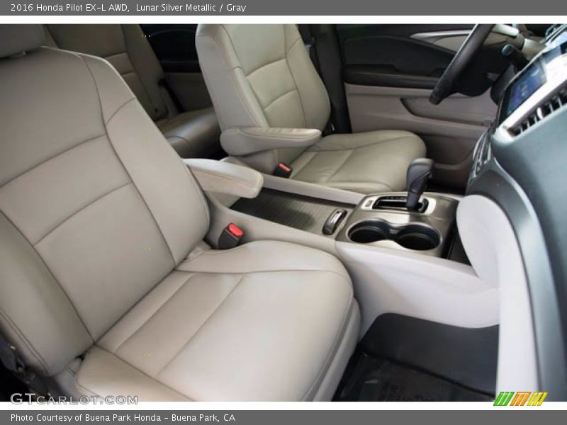 Lunar Silver Metallic / Gray 2016 Honda Pilot EX-L AWD