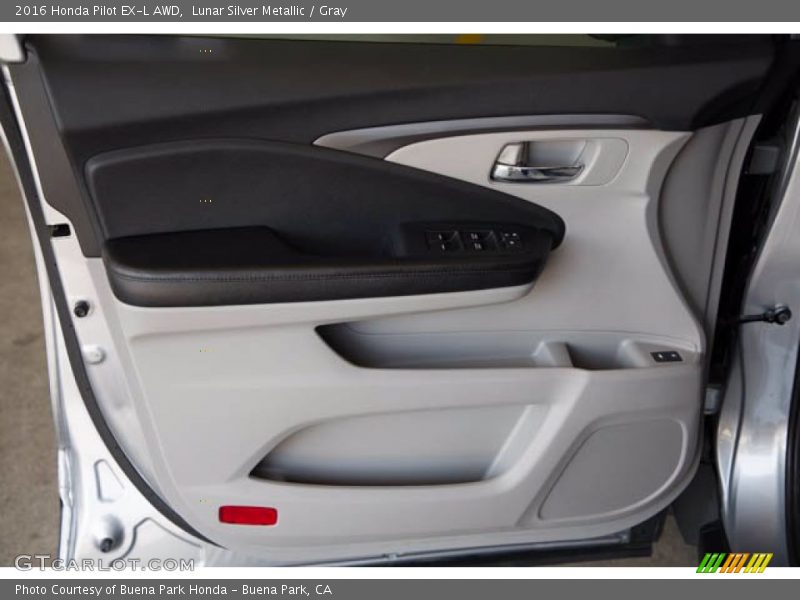 Lunar Silver Metallic / Gray 2016 Honda Pilot EX-L AWD