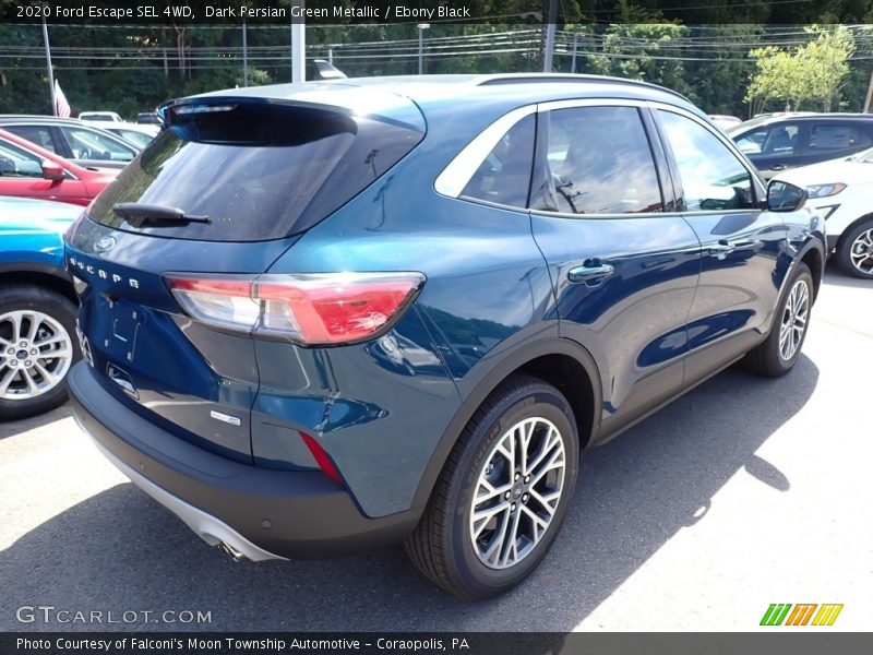 Dark Persian Green Metallic / Ebony Black 2020 Ford Escape SEL 4WD