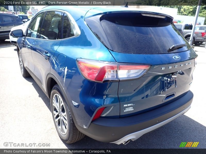 Dark Persian Green Metallic / Ebony Black 2020 Ford Escape SEL 4WD
