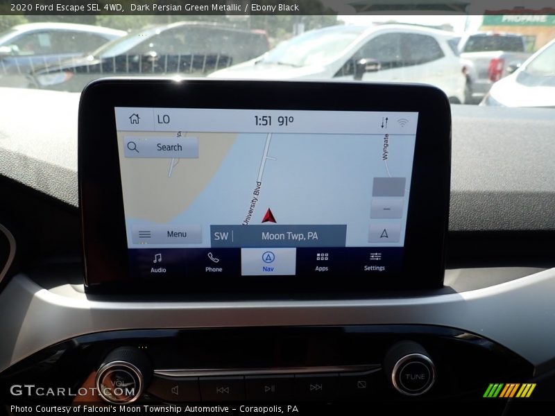 Dark Persian Green Metallic / Ebony Black 2020 Ford Escape SEL 4WD