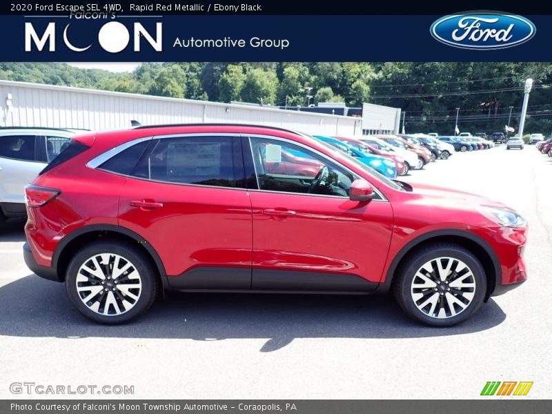 Rapid Red Metallic / Ebony Black 2020 Ford Escape SEL 4WD