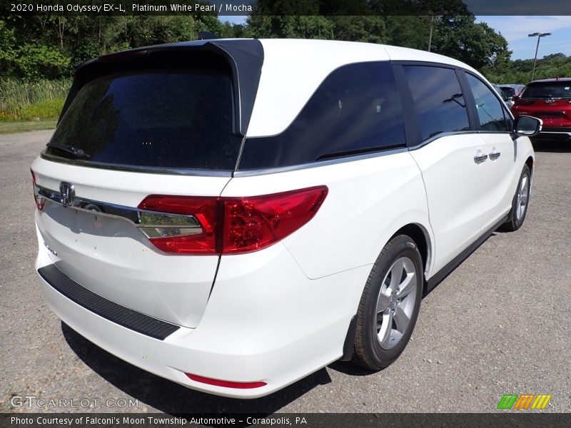 Platinum White Pearl / Mocha 2020 Honda Odyssey EX-L