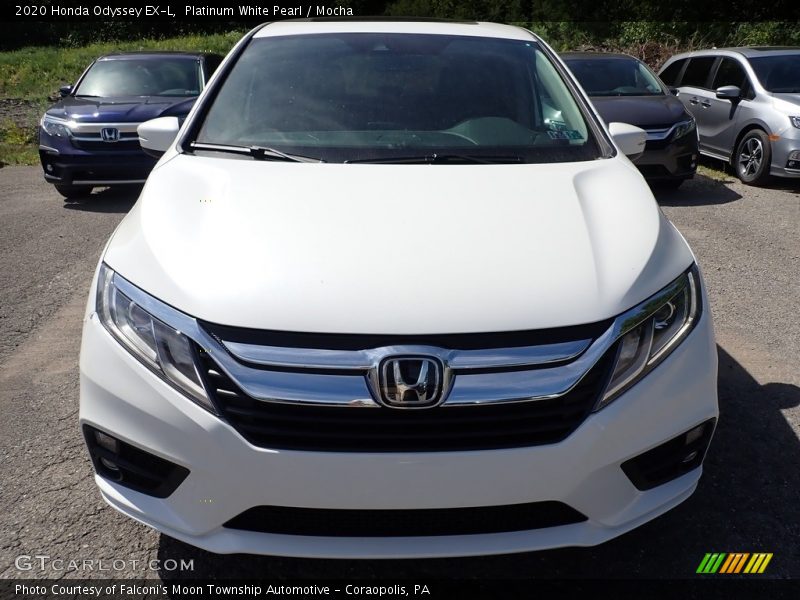 Platinum White Pearl / Mocha 2020 Honda Odyssey EX-L