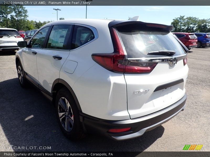 Platinum White Pearl / Ivory 2020 Honda CR-V LX AWD