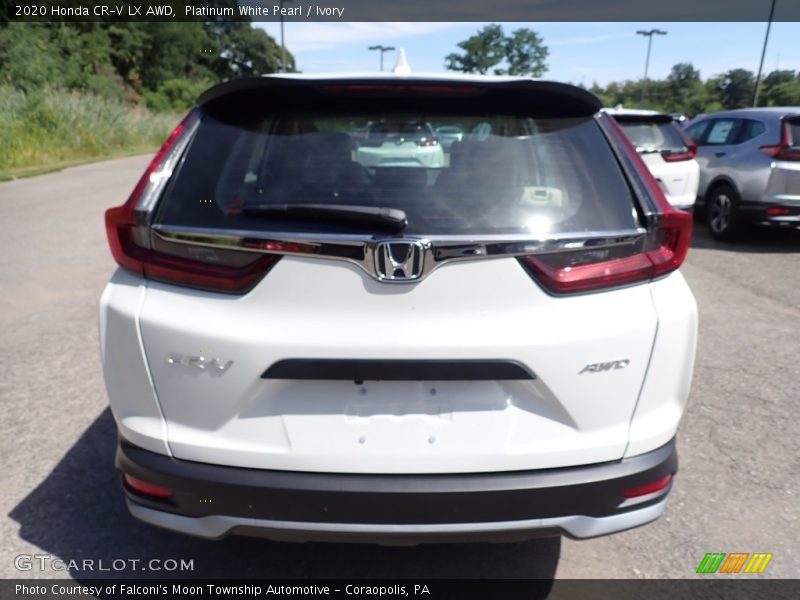 Platinum White Pearl / Ivory 2020 Honda CR-V LX AWD