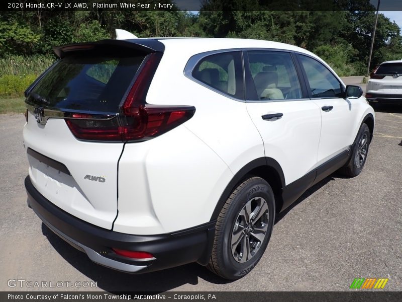 Platinum White Pearl / Ivory 2020 Honda CR-V LX AWD