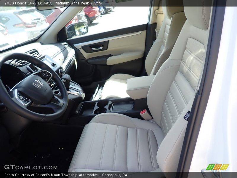 Platinum White Pearl / Ivory 2020 Honda CR-V LX AWD