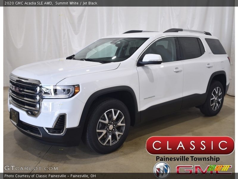 Summit White / Jet Black 2020 GMC Acadia SLE AWD