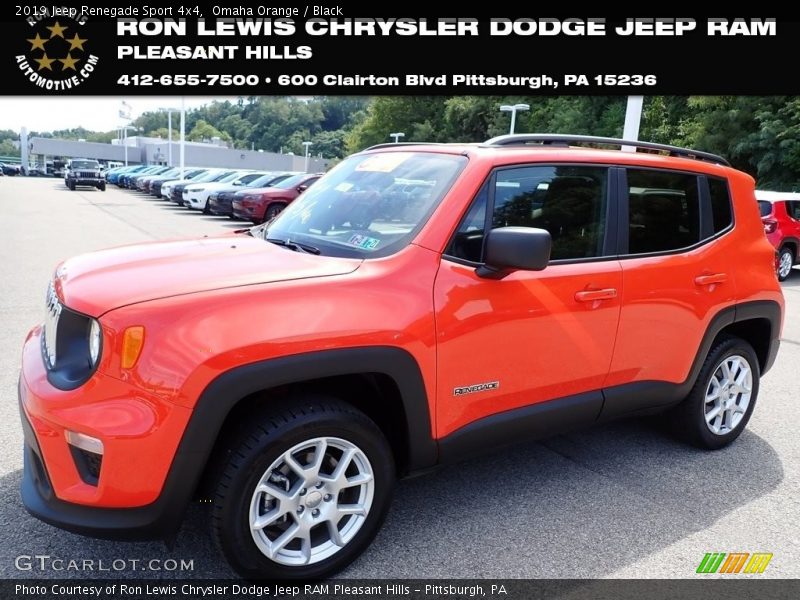 Omaha Orange / Black 2019 Jeep Renegade Sport 4x4