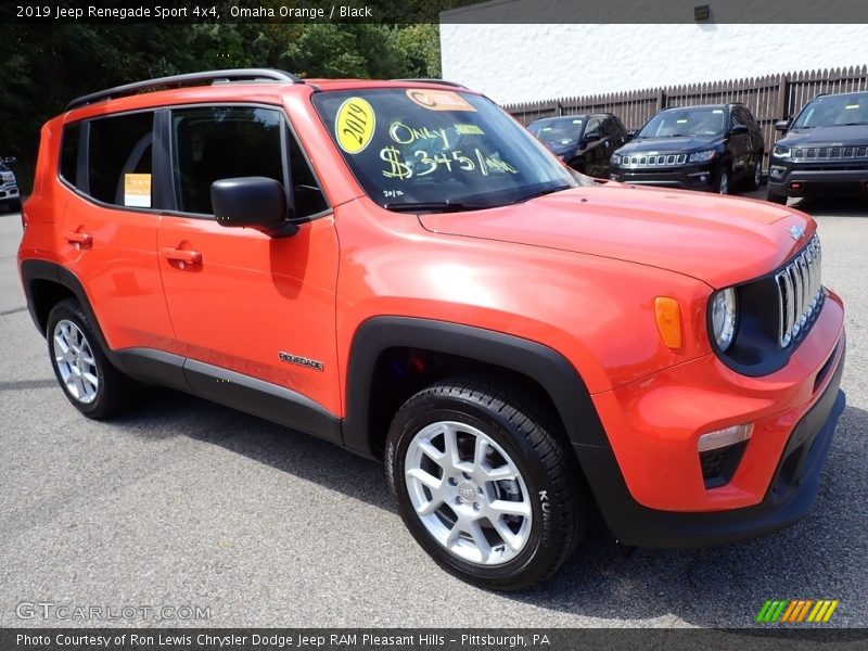 Omaha Orange / Black 2019 Jeep Renegade Sport 4x4