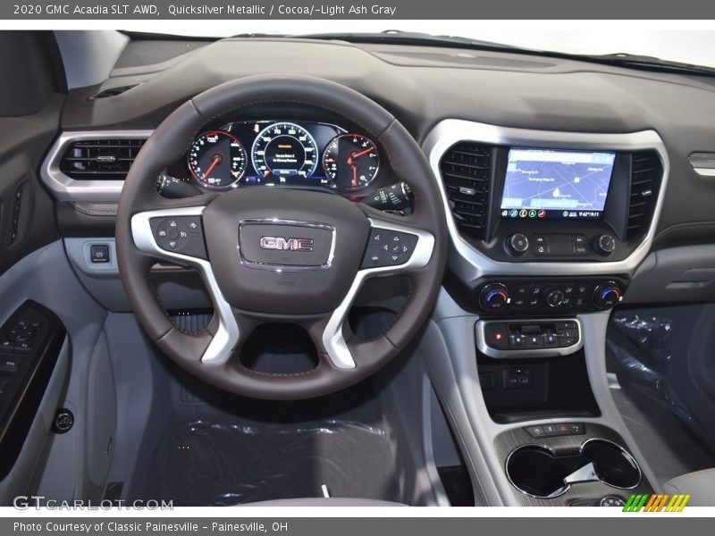 Quicksilver Metallic / Cocoa/­Light Ash Gray 2020 GMC Acadia SLT AWD