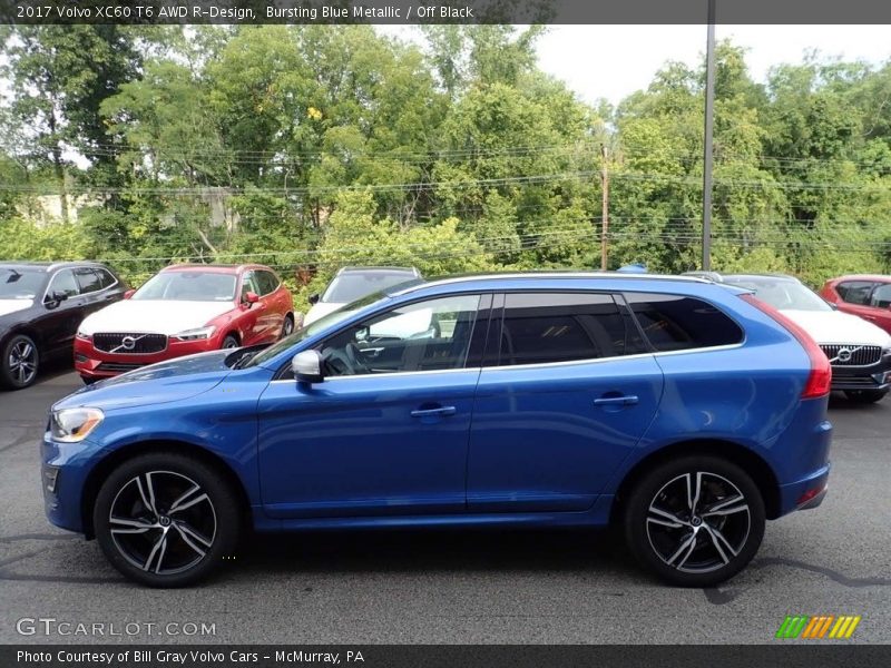 Bursting Blue Metallic / Off Black 2017 Volvo XC60 T6 AWD R-Design