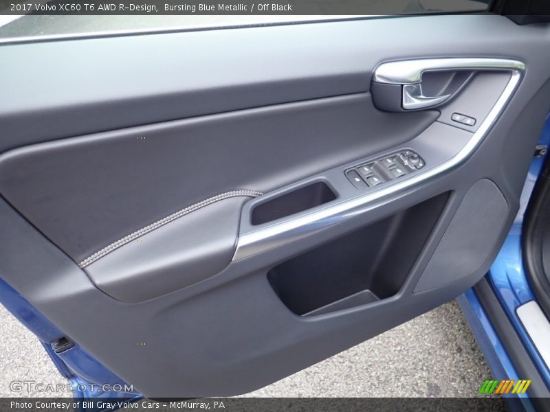 Bursting Blue Metallic / Off Black 2017 Volvo XC60 T6 AWD R-Design