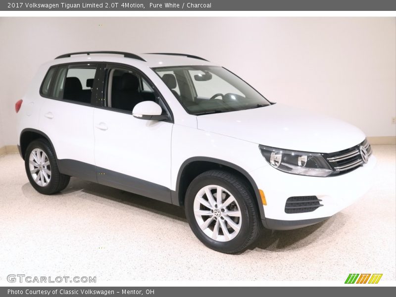 Pure White / Charcoal 2017 Volkswagen Tiguan Limited 2.0T 4Motion