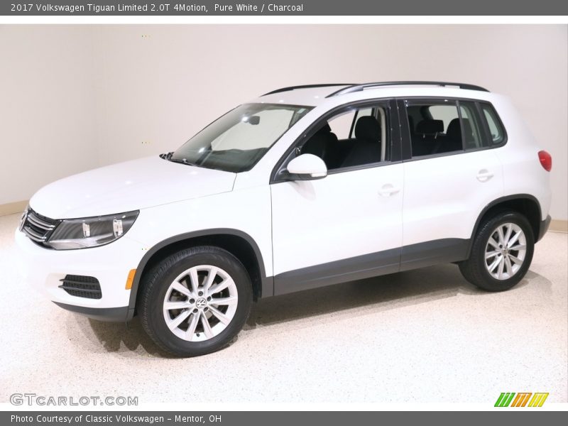 Pure White / Charcoal 2017 Volkswagen Tiguan Limited 2.0T 4Motion