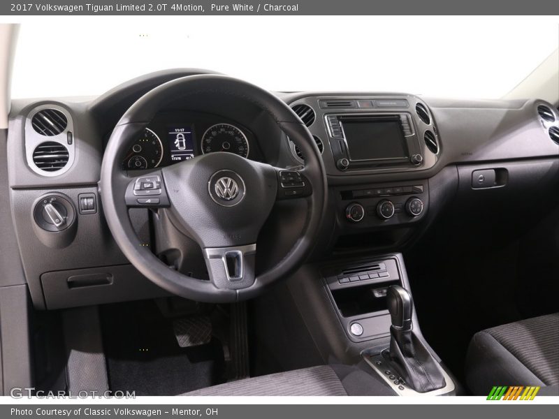 Pure White / Charcoal 2017 Volkswagen Tiguan Limited 2.0T 4Motion